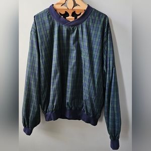 PROQUIP from Haig Point Men's Plaid Golf Pullover Jacket